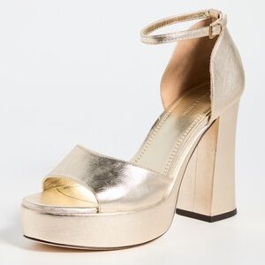 Tory Burch Gold Platform Sandals